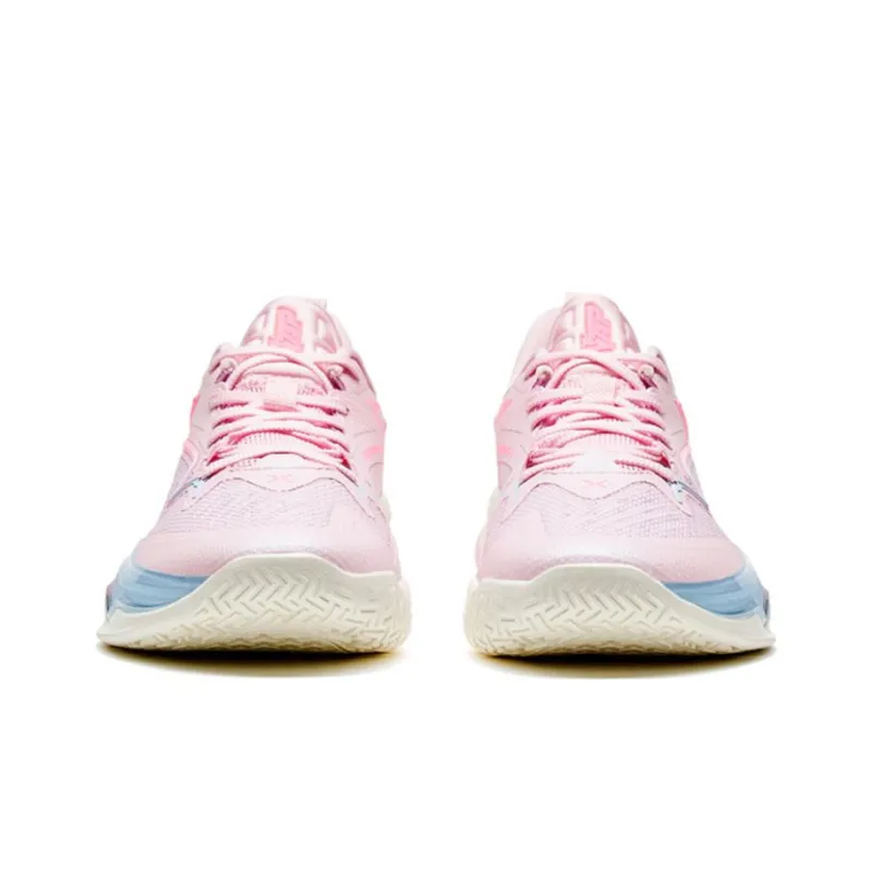 XTEP Light Attack 2 Generations Low Top Basketball Shoes Men's Pink Blue-3