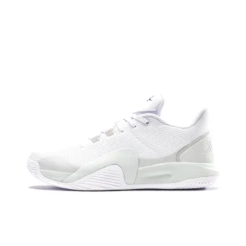 XTEP Lin Generation Cushioning, Slip Resistant, And Abrasion Resistant Low Top Basketball Shoes Men's White Gray