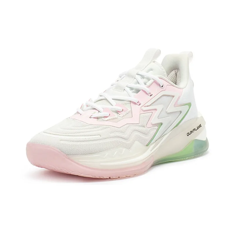 361° Big3 3.0 Pro Low Top Basketball Shoes Men's Gray Pink-1