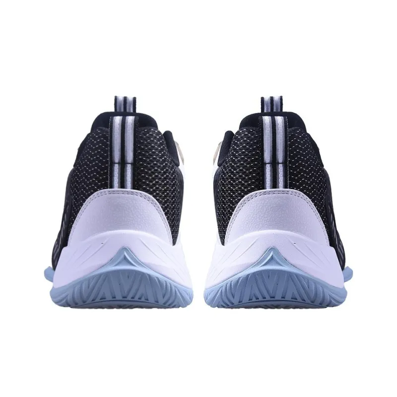XTEP Forest Storm Cushioning, Slip Resistant, Abrasion Resistant, Breathable Low Top Basketball Shoes White Black-3