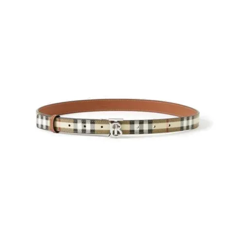 Burberry Leather Belt Women's Beige