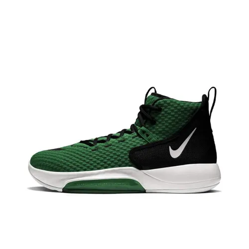 Nike Zoom Rize 1 Basketball Shoes Men High-Top Black/Green