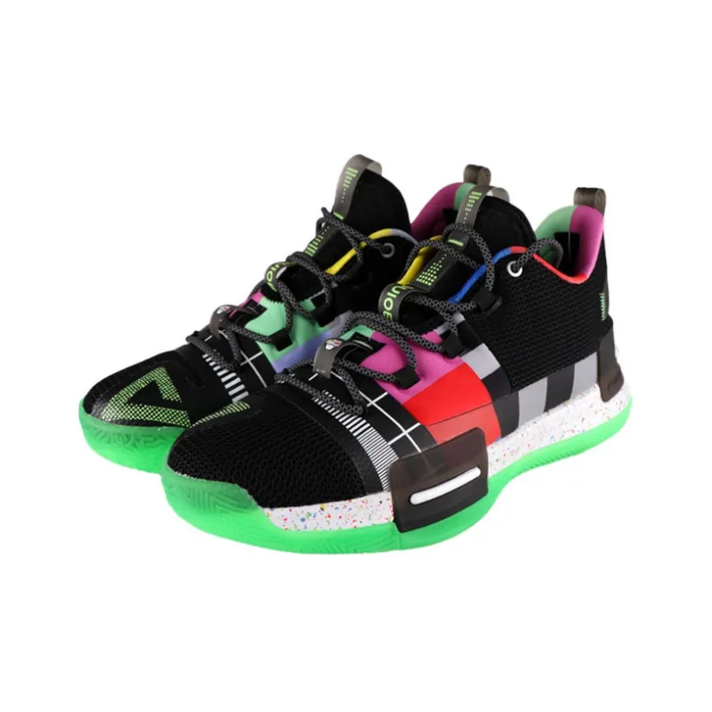 30ING x PEAK Taichi Luwei Flash Lightweight Cushioning Low Top Basketball Shoes Men's Black Green-2