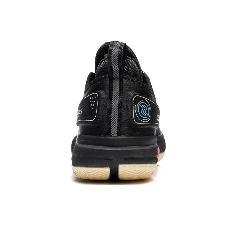 LiNing Speed 9 Premium Cushioning Anti-Slip And Wear-Resistant Coverage Support Low-Top Basketball Shoes Black-4