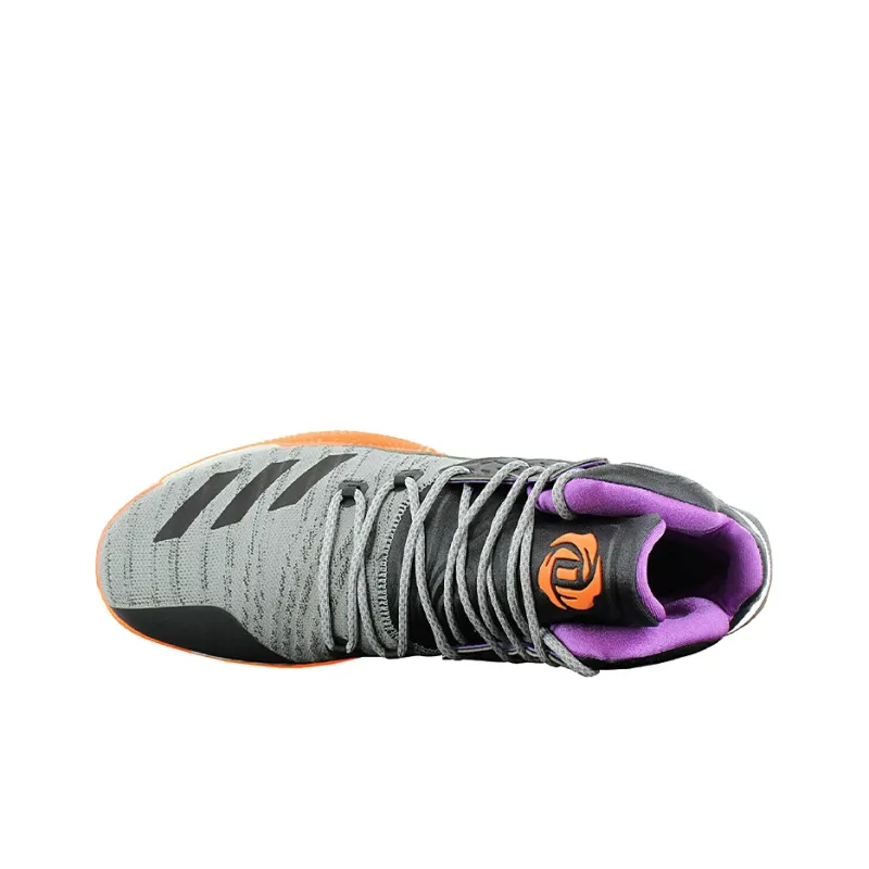 Adidas D Rose 7 Primeknit Grey Purple Orange-4