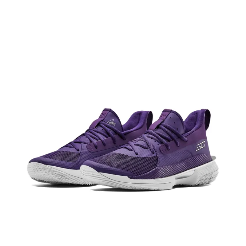 Under Armour Curry 7 Team Purple White-2