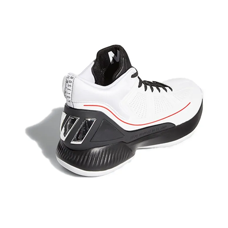 Adidas D Rose 10 White Black Red-3