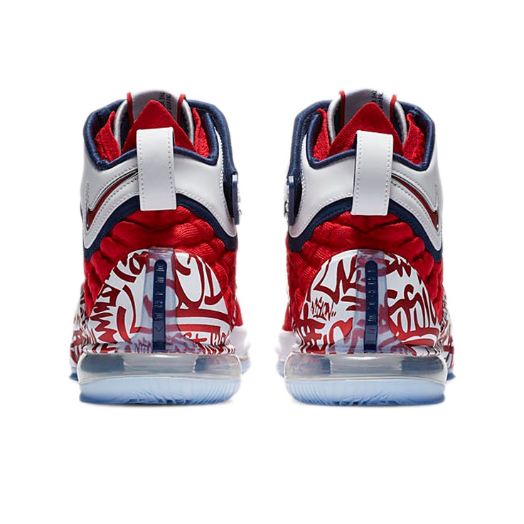 Nike LeBron 17 Graffiti Remix Red Men's - CT6047-600/CT6052