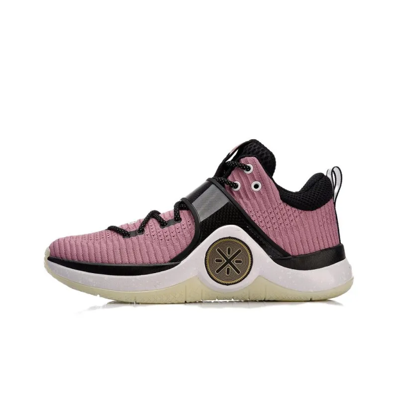 LiNing WOW 6 Non slip Lightweight Low Top Basketball Shoes Men's Rose Pink-0