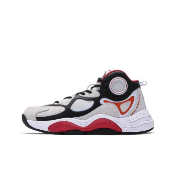 Erke Basketball Shoes Men Mid Top Exposed Gray