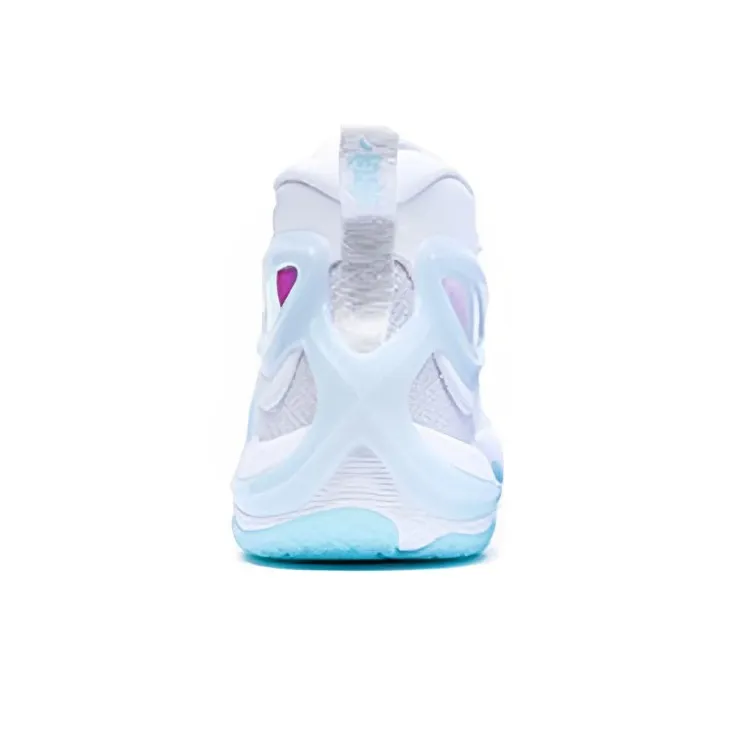 XTEP Battle 1.0 Basketball Shoes Men Mid Top New White/Foam Blue-4