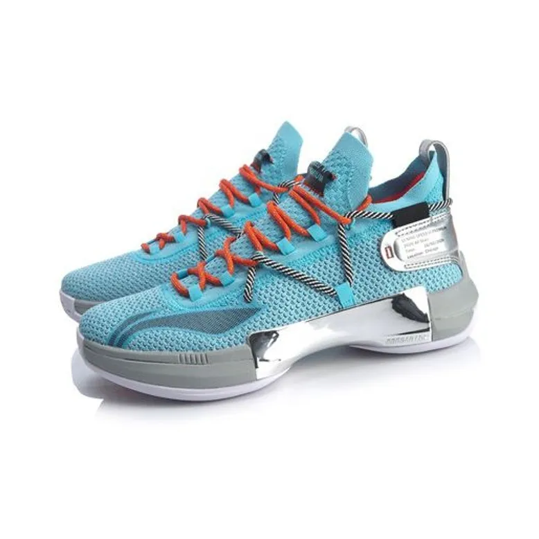 LiNing Speed 6 Premium Game Night PE Player Edition Anti Slip Wear Resistant Low Top Basketball Shoes Blue-2
