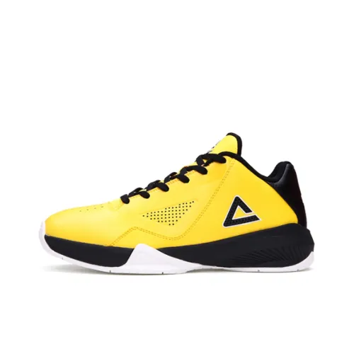 PEAK Basketball Collection Cushioned Slip-Resistant Breathable Low-Top Basketball Shoes Men's Dandelion Yellow