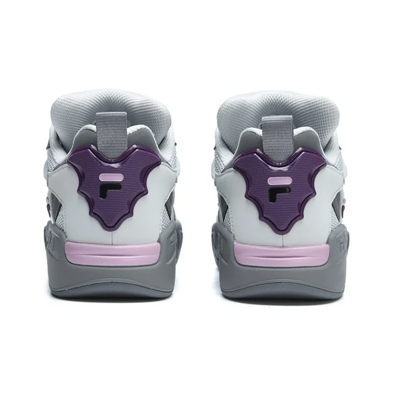 FILA FUSION Desperado Vintage Basketball Shoes 'White Grey Purple' Women's-3