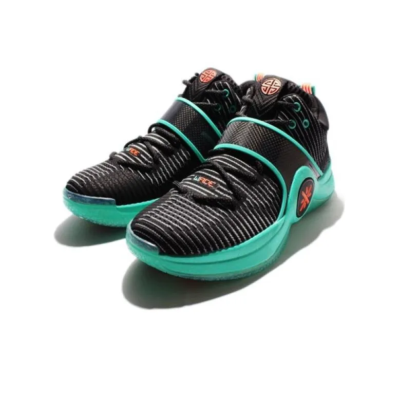 LiNing WOW 6 Anti Slip Wear Resistant Low Top Basketball Shoes Men's Green Black-2