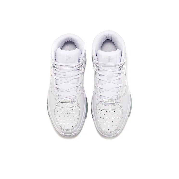 XTEP Jeremy Lin Basketball Shoes Women's High Top White-3