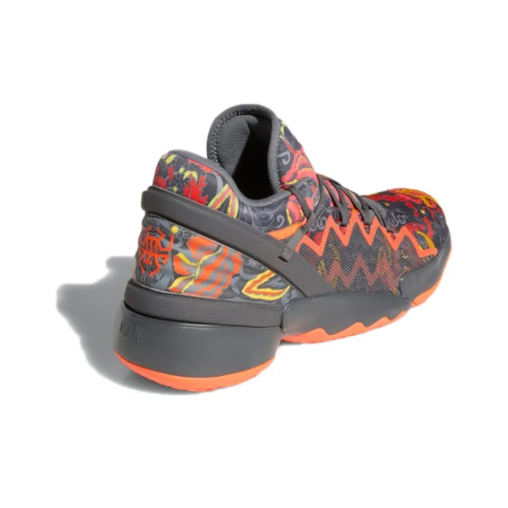 Adidas D.O.N. Issue #2 Floral Grey Solar Red-3