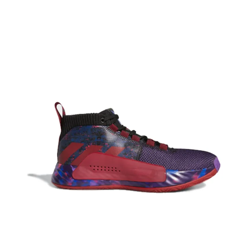 Adidas Dame 5 Lillard Basketball 'Cblack Cburgu Scarle'-1