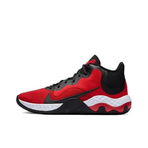 Nike Renew Elevate Basketball Shoes Men Mid-Top Black/Red