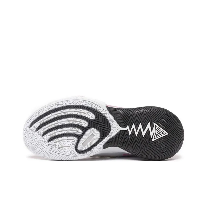 LiNing Power 9 Premium Abrasion Resistant Breathable Mid Top Basketball Shoes Men's White Pink-4