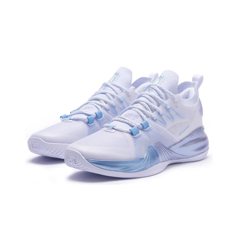 XTEP Jeremy Lin 2 Basketball Shoes Men Low Top New White/Taro Paste Purple/Carolina Blue-2