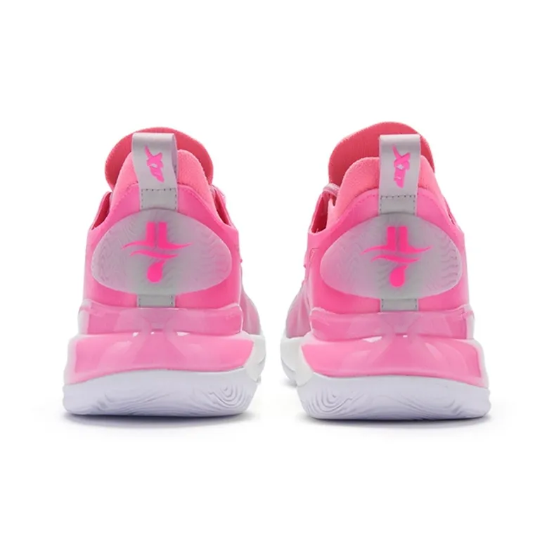 XTEP Jeremy Lin 2 Basketball Shoes Men Low Top Peach Pink/Arctic Peach Pink-4