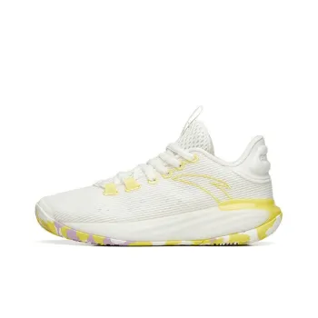 Anta Light Bubble 2 Cushioning Anti Slip And Wear Resistant Low Top Performance Basketball Shoes Men's Ivory White
