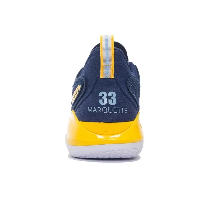 LiNing YuShuai 15 V2 Cushioning Wear Resistant Low Top Performance Basketball Shoes Men's Navy-5