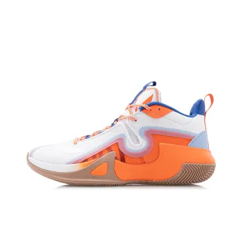 LINING Storm 2020 Basketball Shoes Men Mid Top Orange