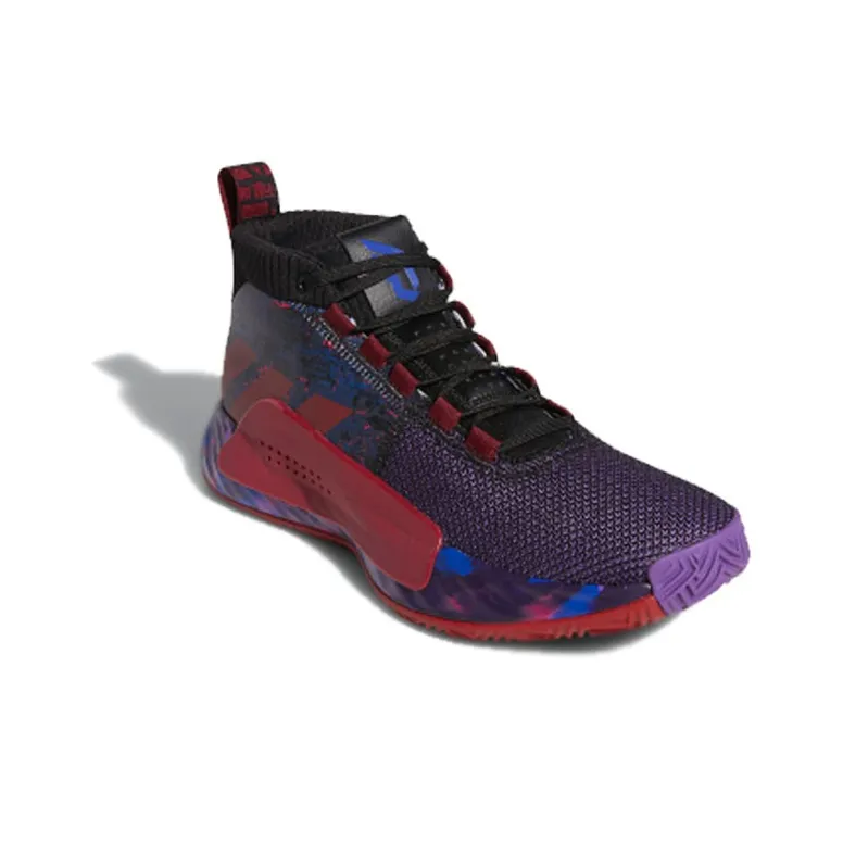 Adidas Dame 5 Lillard Basketball 'Cblack Cburgu Scarle'-2