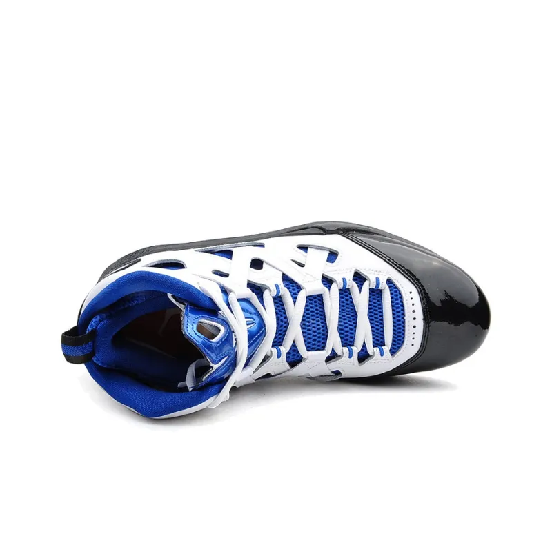 Jordan Melo M9 High-Top Performance Basketball Shoes Men's White Blue Black-2