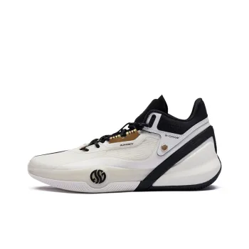 361° AG3 Aaron Gordon 3 Wear Resistant Slip Resistant Cushioning Mid Top Performance Basketball Shoes Men's White Black