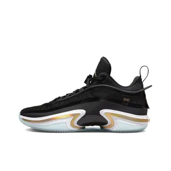 JORDAN 36 Low Black Gold Clear Sole