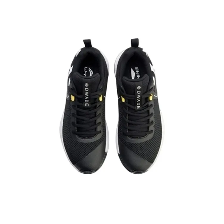 LiNing Non attack Cushioning Low Top Basketball Shoes Men's Black White-3