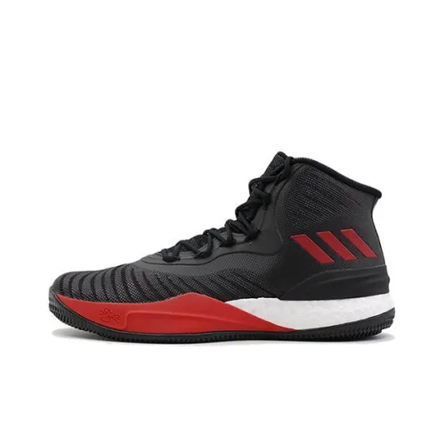 Adidas D Rose 8 Basketball Shoes Unisex Mid-Top Black/Red