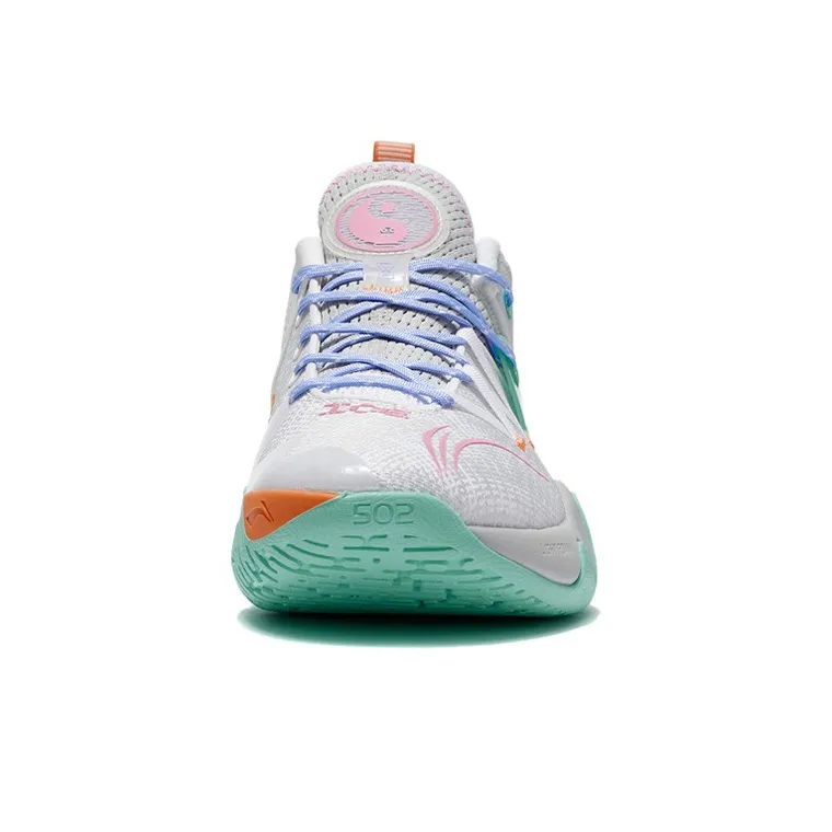 LiNing Cushioning, Slip Resistant, Abrasion Resistant, Coverage, Support Low Top Basketball Shoes Men's Gray Green-4