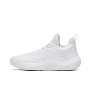 Anta KT Team Cushioning Anti Slip And Wear Resistant Low Top Basketball Shoes Men's Pure White