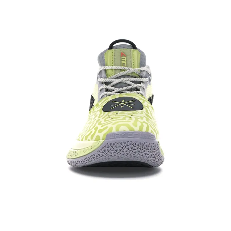 LiNing WOW 7 Way Of Wade 7 Lightweight Cushioning Low Top Basketball Shoes Men's Green White-4