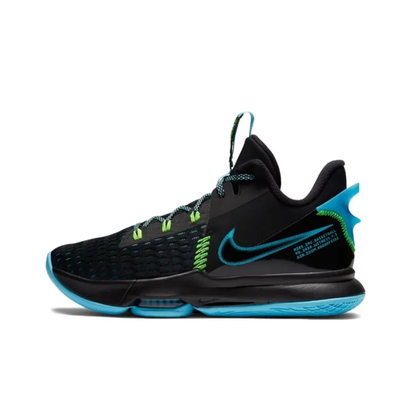 Nike LeBron Witness 5 EP 'Black Light Blue Fury'-0