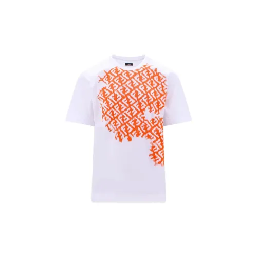 FENDI T-Shirts Men Orange