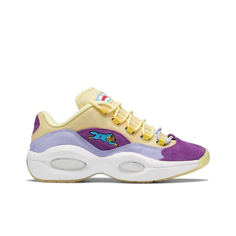 Reebok Question Low Bbc Ice Cream Running Dog Yellow Purple-1