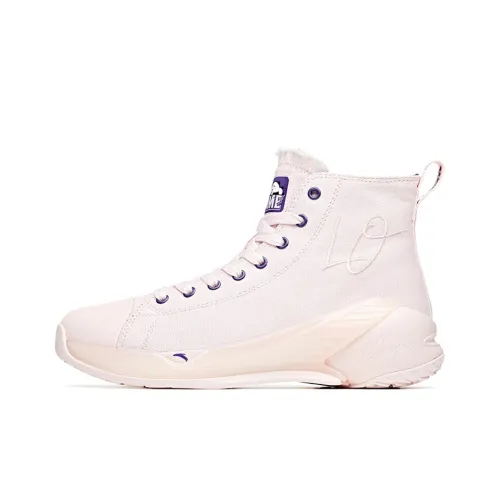 ANTA Basketball Shoes Women's High-Top Pink/Purple