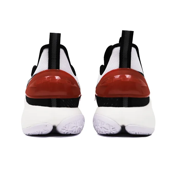 LiNing Speed 7 Cushioning Anti Slip And Wear Resistant Low Top Basketball Shoes Men's White-3