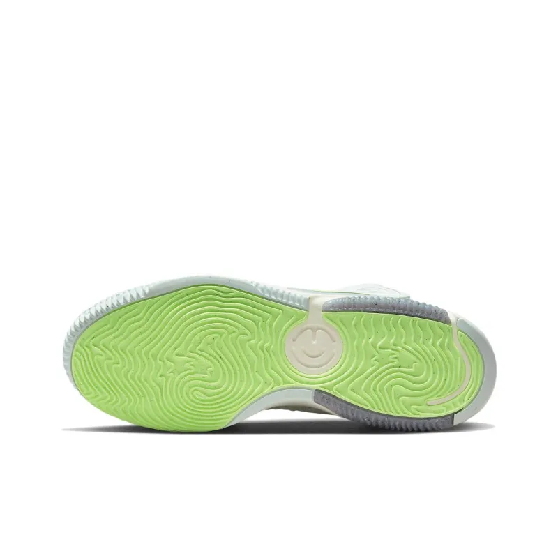 Nike Air Deldon Cushioning Anti-Slip And Wear-Resistant Mid-Top Performance Basketball Shoes Women's Green Gray-5
