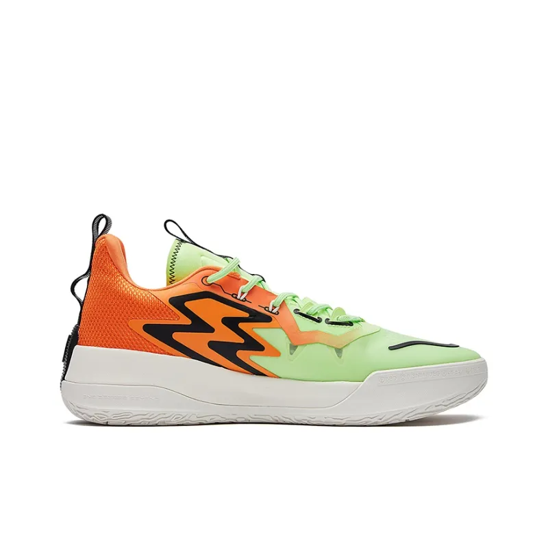 361° Big3 3.0 Basketball Shoes Men Low Top Green/Orange/Blue-1