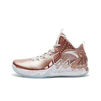 ANTA Thompson Series Basketball Shoes Men High Top Rose Gold