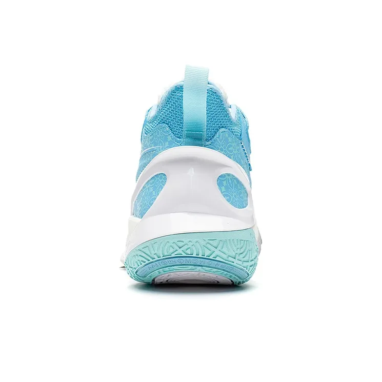 LiNing SONIC 10 Cushioning Anti Slip And Wear Resistant Coverage Support Mid Top Basketball Shoes Men's Blue White-5