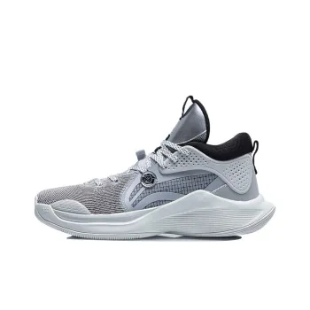 LiNing SILENCER CJ McCollum Cushioning Anti Slip And Wear Resistant Mid Top Basketball Shoes Men's Gray