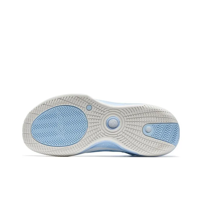 XTEP Melee 1 V2 Anti Slip And Wear Resistant Rebound Low Top Basketball Shoes Men's Carolina Blue Sail White-5