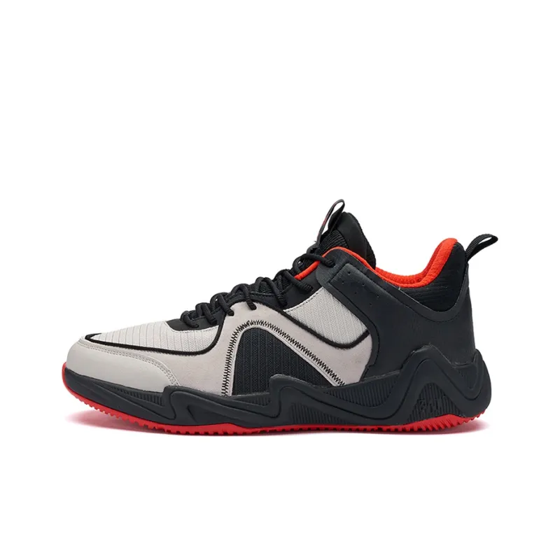 361° Tough Guys Basketball Shoes Men Low Top Black/Red-0